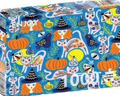 Enjoy Puzzle Chats Enchantés*Femme Déco Et Objets|Halloween