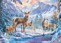 Ravensburger Chevreuils Et Cerfs* Animaux De La Forêt|Neige