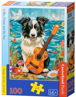 Castorland Chien, Guitare et Mer*Enfant Chiens|Mers Et Océans