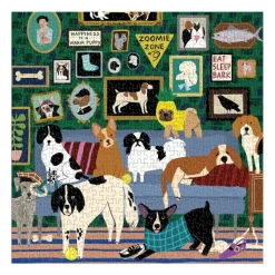 Galison Chiens de Salon - Puzzle 500 Pièces* De 4 000 À 5 000 Pièces|De 4 000 À 5 000 Pièces