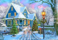 Bluebird Puzzle Christmas at Home*Femme Noël|Cottages Et Châlets