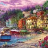 Grafika Chuck Pinson - Chuck Pinson - On Golden Shores* Bateaux|Villes Et Villages