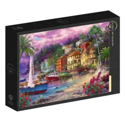 Grafika Chuck Pinson - Chuck Pinson - On Golden Shores* Bateaux|Villes Et Villages