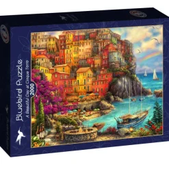 Bluebird Puzzle Chuck Pinson - A Beautiful Day at Cinque Terre* De 2 000 Pièces|De 2 000 Pièces