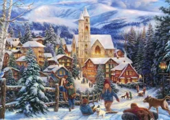 Grafika Chuck Pinson - Chuck Pinson - Sledding To Town*Femme/Enfant De 2 000 Pièces|De 2 000 Pièces