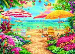 Bluebird Puzzle Chuck Pinson - A Perfect Day at the Beach* Plages Et Îles De Rêve|Forêts, Fleurs Et Jardins