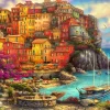 Grafika Chuck Pinson - Chuck Pinson - A Beautiful Day at Cinque Terre* De 2 000 Pièces|De 2 000 Pièces