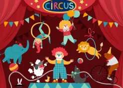 Bluebird Puzzle Circus Party*Enfant Animaux Sauvages|Dès 5 Ans : 31 À 49 Pièces