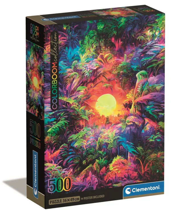 Clementoni Colorboom - Jungle Psychédélique - Boite Compacte* Forêts, Fleurs Et Jardins|De 500 À 999 Pièces