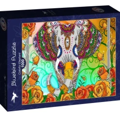 Bluebird Puzzle Colorful Elephant* Éléphants|Déco Et Objets
