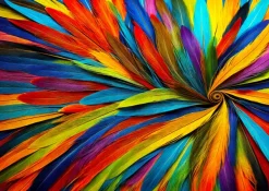 Enjoy Puzzle Colorful Feathers* Déco Et Objets|De 1 000 Pièces