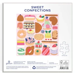 Galison Confiseries Sucrées - Puzzle 500 Pièces* Déco Culinaire|Carré