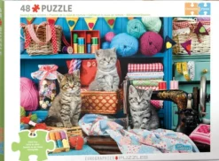 Eurographics Connecting Pieces - Des Chatons dans l'Atelier de Couture*Enfant Chats|Déco Et Objets