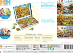 Eurographics Connecting Pieces - Peaceful Living*Enfant Animaux De La Ferme|Dès 4 Ans : 21 À 30 Pièces