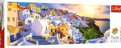 Trefl Coucher de Soleil à Santorin, Grèce* Panoramique|Villes Et Villages