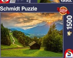 Schmidt Spiele Coucher de Soleil sur Wamberg* De 1 500 Pièces|De 1 500 Pièces