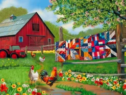 SunsOut Courtepointes À La Ferme*Enfant Animaux De La Ferme|Forêts, Fleurs Et Jardins