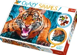 Trefl Crazy Shapes - Facing a tiger* Pièces Difficiles|Tigres