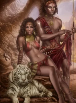 Grafika Cris Ortega - The Time of the Tiger*Femme De 2 000 Pièces|De 2 000 Pièces