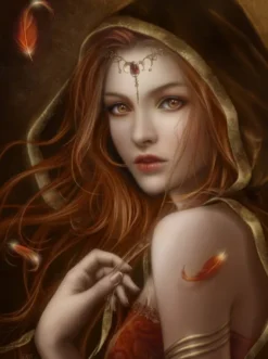 Grafika Cris Ortega - Red Path of Eternity*Femme De 2 000 Pièces|De 2 000 Pièces