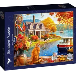 Bluebird Puzzle Crisp Fall View* Chats|Cottages Et Châlets