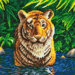 Crystal Art - Kit Broderie Diamant - Tigre* Broderie Diamant|Tigres