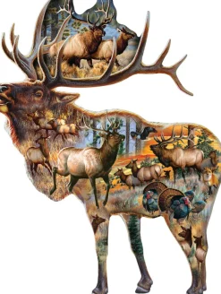 SunsOut Cynthie Fisher - Bugle Call* Forme|Animaux De La Forêt