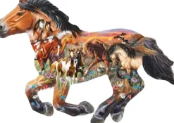 SunsOut Cynthue Fisher/JQ Licensing - Pasture Sunset* Forme|Chevaux