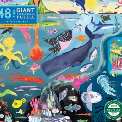 eeBoo Dans la Mer*Enfant Puzzles Pour Enfants|Animaux Marins