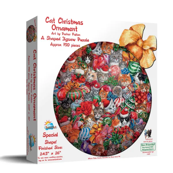 SunsOut Décoration de Noël Chats*Femme Forme|Chats