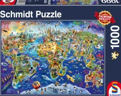 Schmidt Spiele Découvrez notre Monde* Cartes Du Monde|De 1 000 Pièces