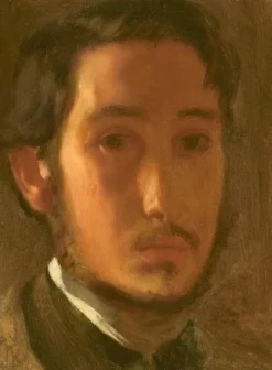 Grafika Degas Edgar - Edgar Degas : Autoportrait avec Col Blanc, 1857* De 2 000 Pièces|De 2 000 Pièces