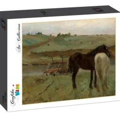Grafika Kids Degas Edgar - Edgar Degas : Chevaux dans un Pré, 1871*Enfant Art|Dès 6 Ans : 50 À 100 Pièces