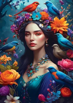 Bluebird Puzzle Diana - Soul of Nature Collection*Femme Oiseaux|Hommes Et Femmes