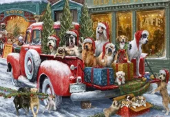 Bluebird Puzzle Dogs on Truck*Femme Voitures, Motos Et Camions|Chiens