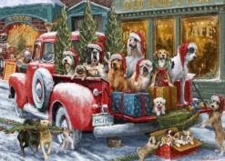 Bluebird Puzzle Dogs on Truck*Femme Voitures, Motos Et Camions|Chiens