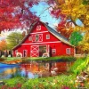 Bluebird Puzzle Dominic Davison - Sunny Autumn At The Barn* De 1 500 Pièces|De 1 500 Pièces