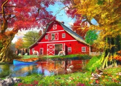 Bluebird Puzzle Dominic Davison - Sunny Autumn At The Barn* De 1 500 Pièces|De 1 500 Pièces
