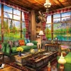 Bluebird Puzzle Dominic Davison - Mount Cabin View* Déco Et Objets|Cottages Et Châlets