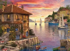 Eurographics Dominic Davison - Dominic Davison - Mediterranean Harbor* Bateaux|Villes Et Villages