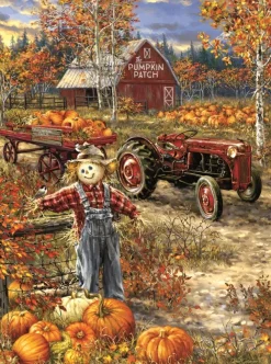 SunsOut Dona Gelsinger - The Pumpkin Patch Farm* Tracteurs|Rétros Et Nostalgie