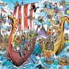 Cobble Hill DoodleTown : Voyage Viking*Enfant Bateaux|Puzzles Pour Enfants