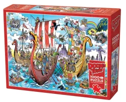 Cobble Hill DoodleTown : Voyage Viking*Enfant Bateaux|Puzzles Pour Enfants