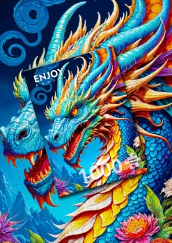 Enjoy Puzzle Dragon Bleu* Animaux Fantastiques|Dragons
