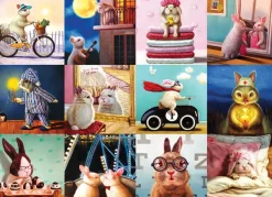 Eurographics Drôles de Lapins*Femme Animaux De La Ferme|Humour, Satire Et Wasgij