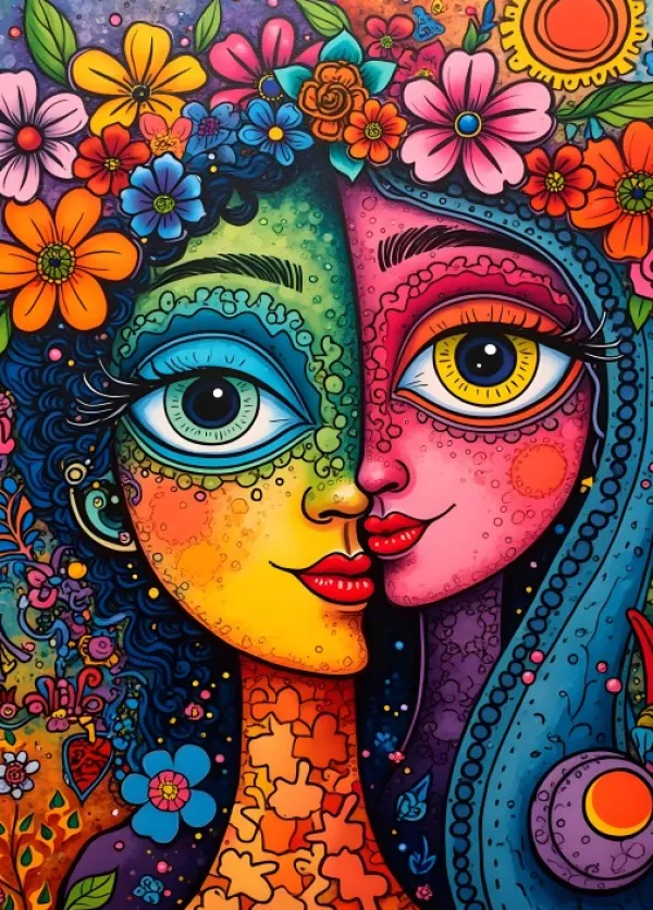 Alipson Puzzle Duo Coloré*Femme De 1 500 Pièces|De 1 500 Pièces