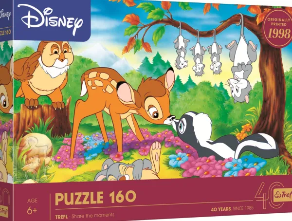 Trefl 40e Anniversaire - Bambi Et Les Amis De La Forêt - Disney Bambi*Enfant À Partir De 9 Ans|Puzzles Pour Enfants