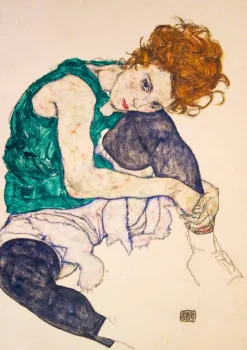Bluebird Puzzle Egon Schiele - Seated Woman with Legs Drawn Up, 1917* Art|De 1 000 Pièces
