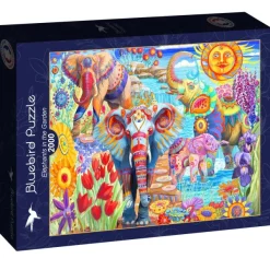 Bluebird Puzzle Elephants in the Garden* De 2 000 Pièces|De 2 000 Pièces