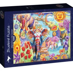 Bluebird Puzzle Elephants in the Garden* Art|De 1 000 Pièces